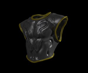 armor dragon breast 3d 3ds