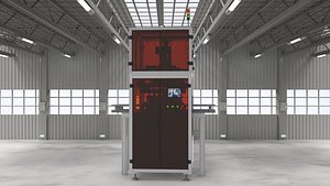 Circular lithium battery cleaning equipment 3D