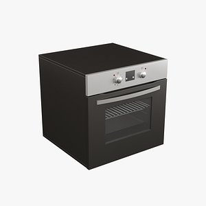 Stainless steel stove 3D model