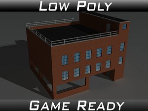 3d obj factory building 10