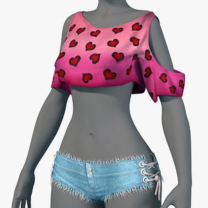 Young woman sexy casual clothes