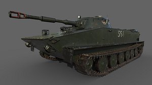3D苏联坦克PT-76