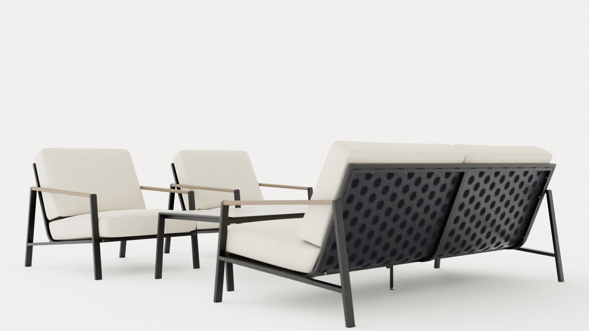 Lyra Sofa Set 3D Model - TurboSquid 2240294