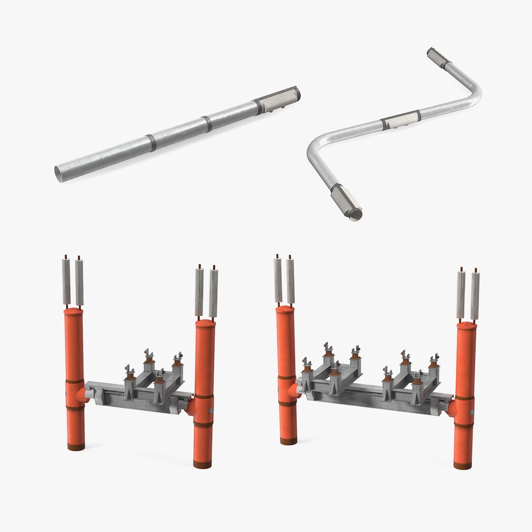 Gas Pipelines Collection 3D model preview