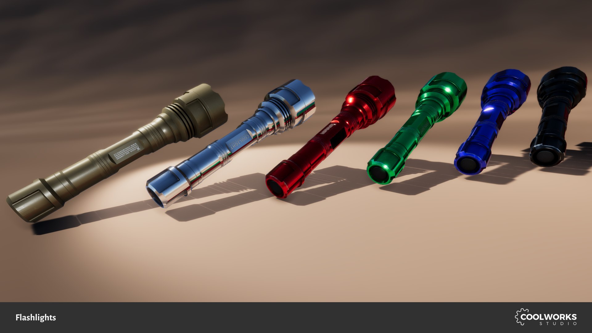 3D flashlight light model - TurboSquid 1286431