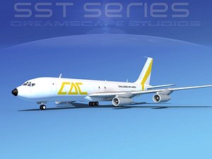707-320 boeing 707 cargo 3ds