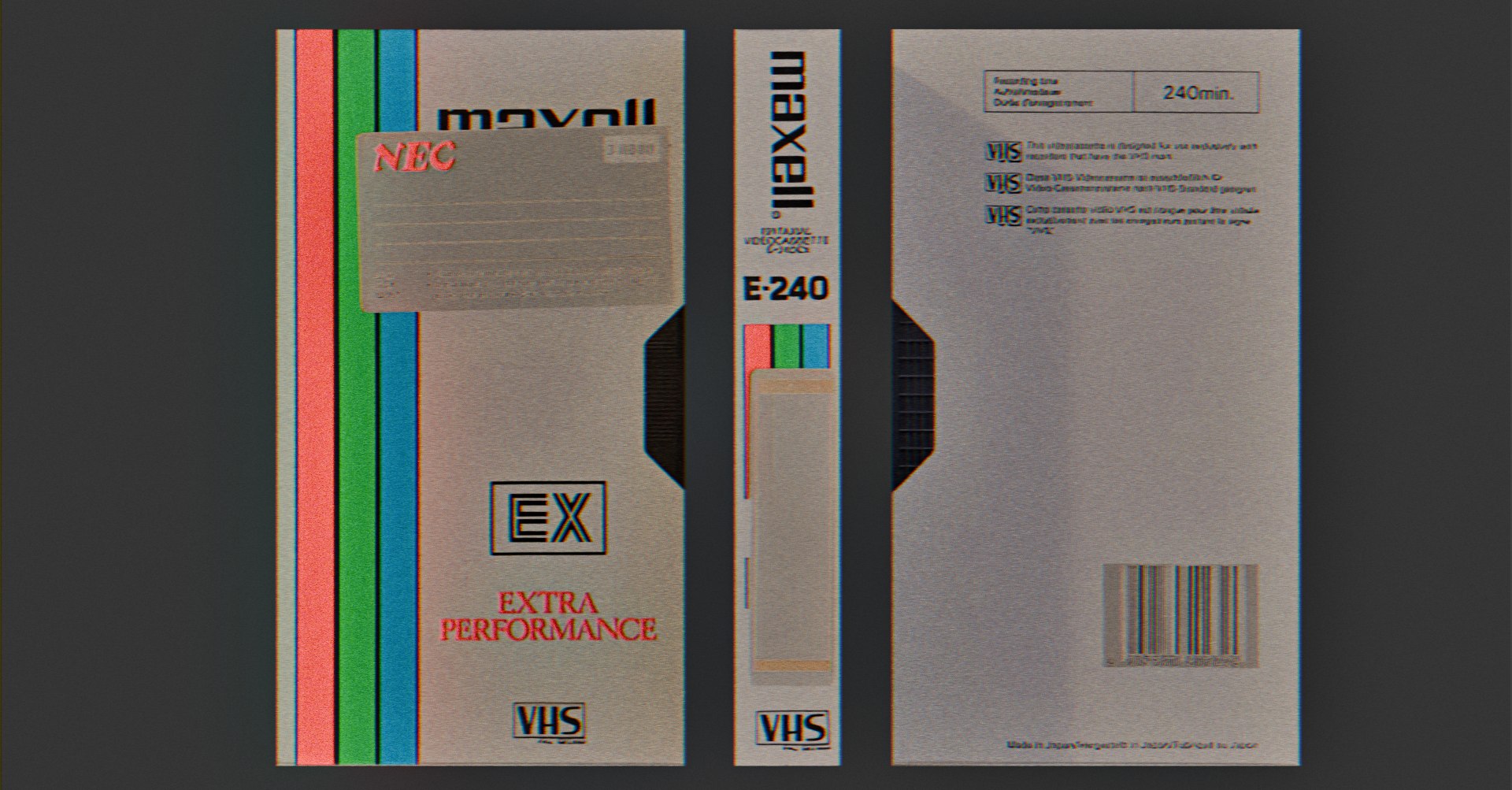 VHS Maxwell E-240EX 3D model https://p.turbosquid.com/ts-thumb/AF/QKWZne/B2/preview3/png/1789034832/1920x1080/fit_q87/f3f4b56084ed6454f3ad1f4ad0e6812cc04bc275/preview3.jpg