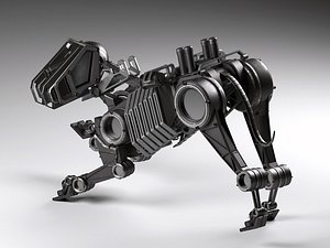 3D robot dog bot model