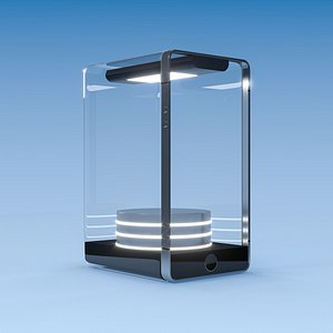 3D model phone glass case