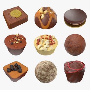 Luxury Chocolates Collection 3D