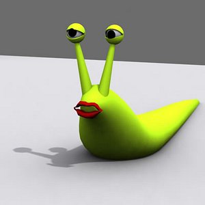 cartoon snail 3d model