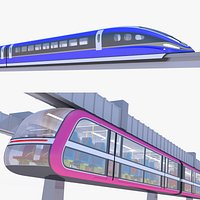 Elevated and maglev trains collection