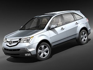 acura mdx 2009 3d model