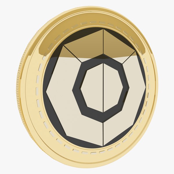 3D Komodo Cryptocurrency Gold Coin model