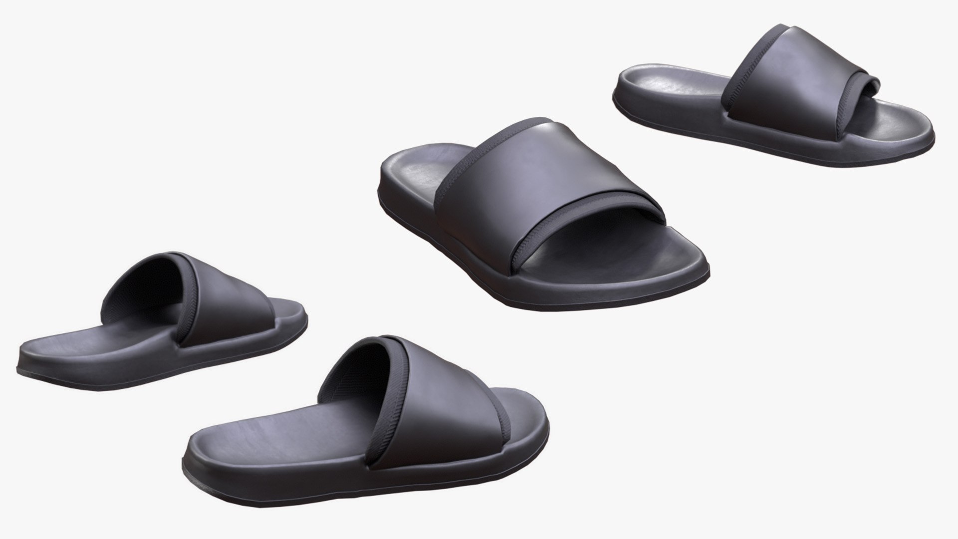 3D Man And Woman In Slippers 134 - TurboSquid 2296934