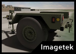 military hmmwv towable trailer 3ds