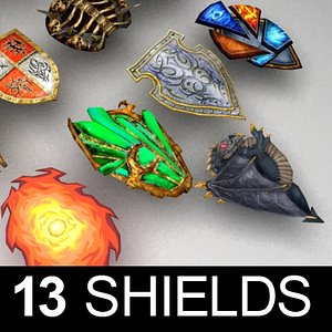 3d fantasy shileds