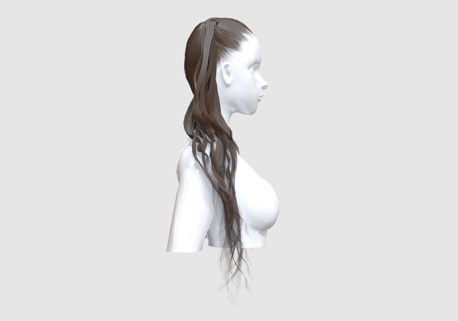 Cute Pigtails Hairstyle - 3D Model by nickianimations