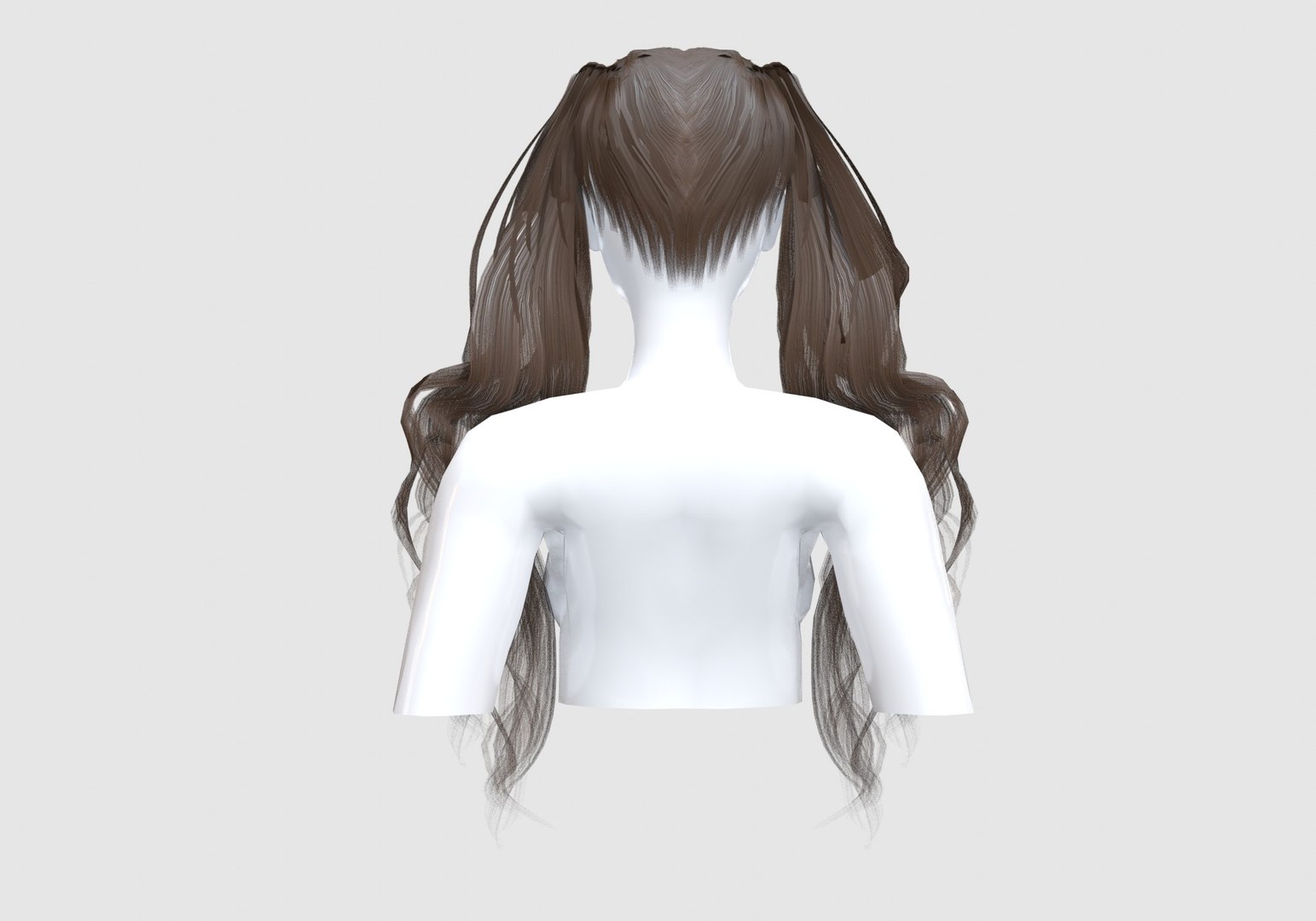 Cute Pigtails Hairstyle - 3D Model by nickianimations