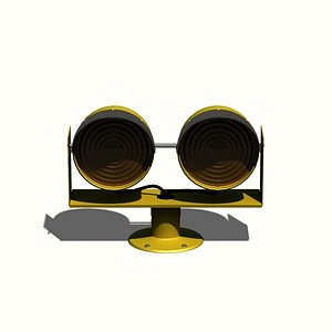 runway guard light 3d obj