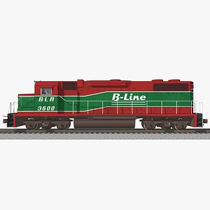 Train Engine - EMD GP38 - B-Line Railroad
