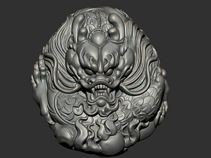 Dragon pendant 3D model