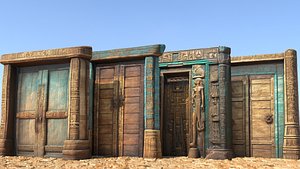 Egyptian Gates Pack 3D model