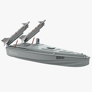 3D Magura Ukrainian Naval Drone Air Rocket model