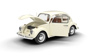 Volkswagen Beetle Type 1 1200 1965 HQ 3d model model