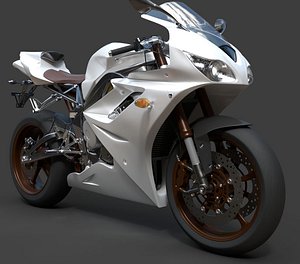 Triumph Daytona 675 SE Supersport Motorcycle - Ultra-High Poly 3D Model 3D model
