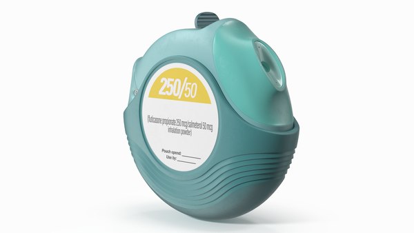 Trockenpulver-Scheibeninhalator Medizinprodukt Türkis 3D-Modell ...