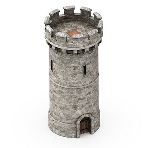 3D Medieval Castle Tower model