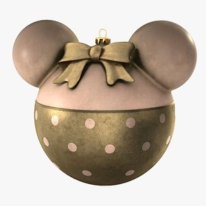 christmas ball minnie mouse 3D model