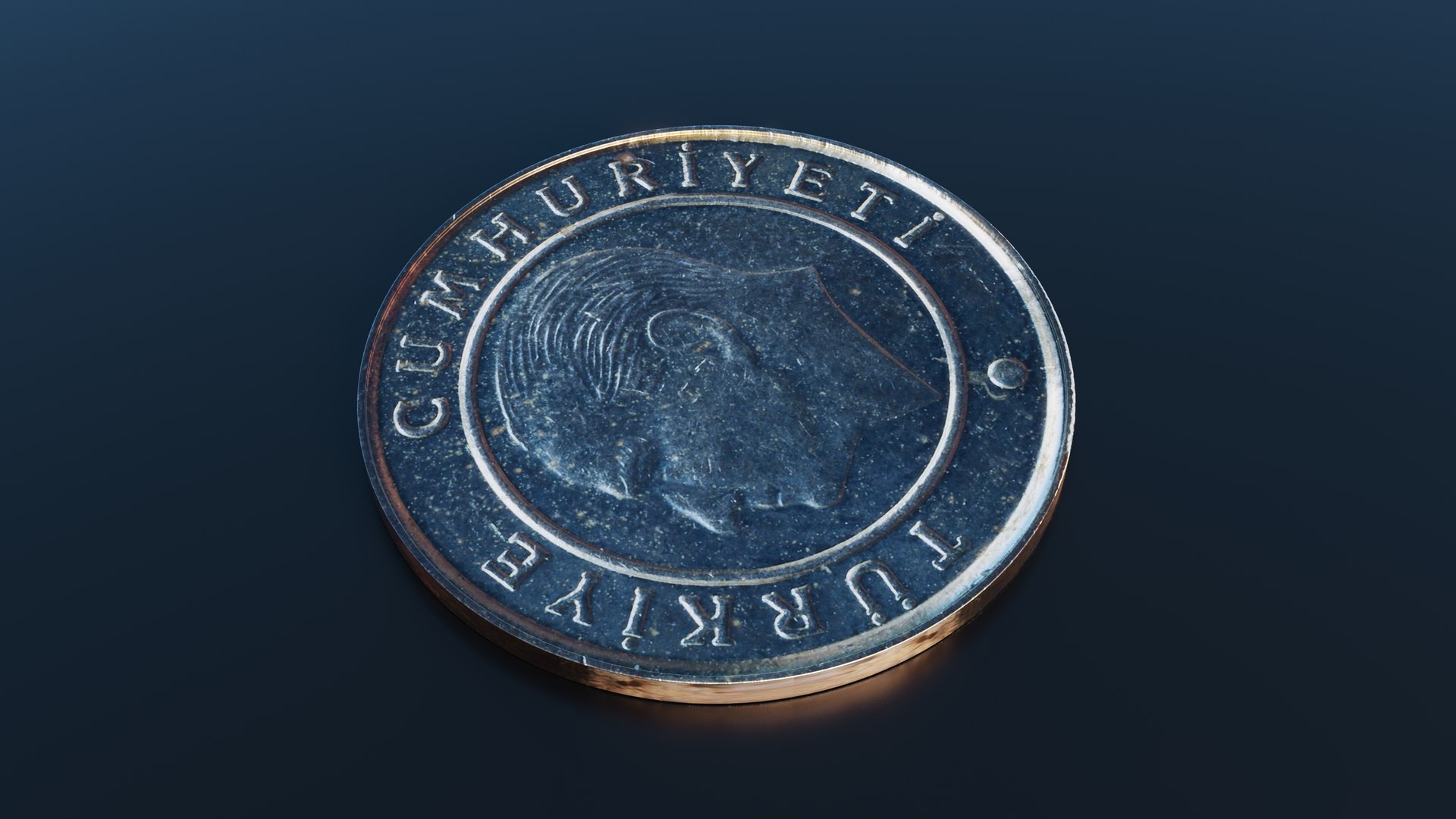 Turkish Lira Coin 3D Model - TurboSquid 2286949