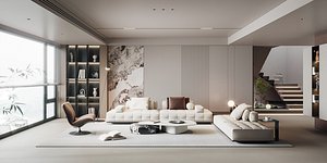 Modern living room 3D model