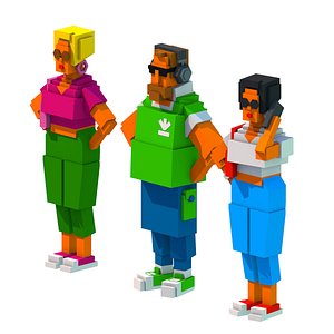 3D Cartoon PEOPLE 01