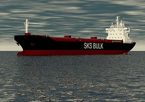 3ds max bulkcarrier cargohip