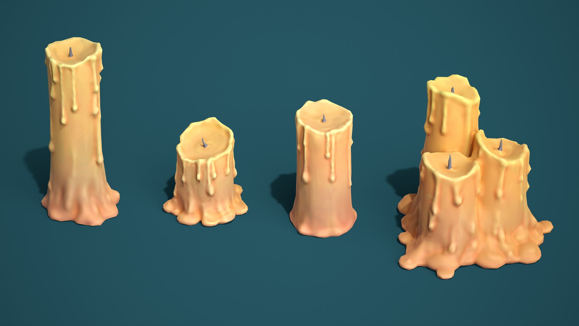 3D model Stylized Candles Pack 01 - PBR Game Ready Low-Poly https://p.turbosquid.com/ts-thumb/AG/Vndxoy/VZ/tbrender005/png/1786925918/1920x1080/fit_q87/31e0920523b0430af8d72231cbf21bd7575273f7/tbrender005.jpg