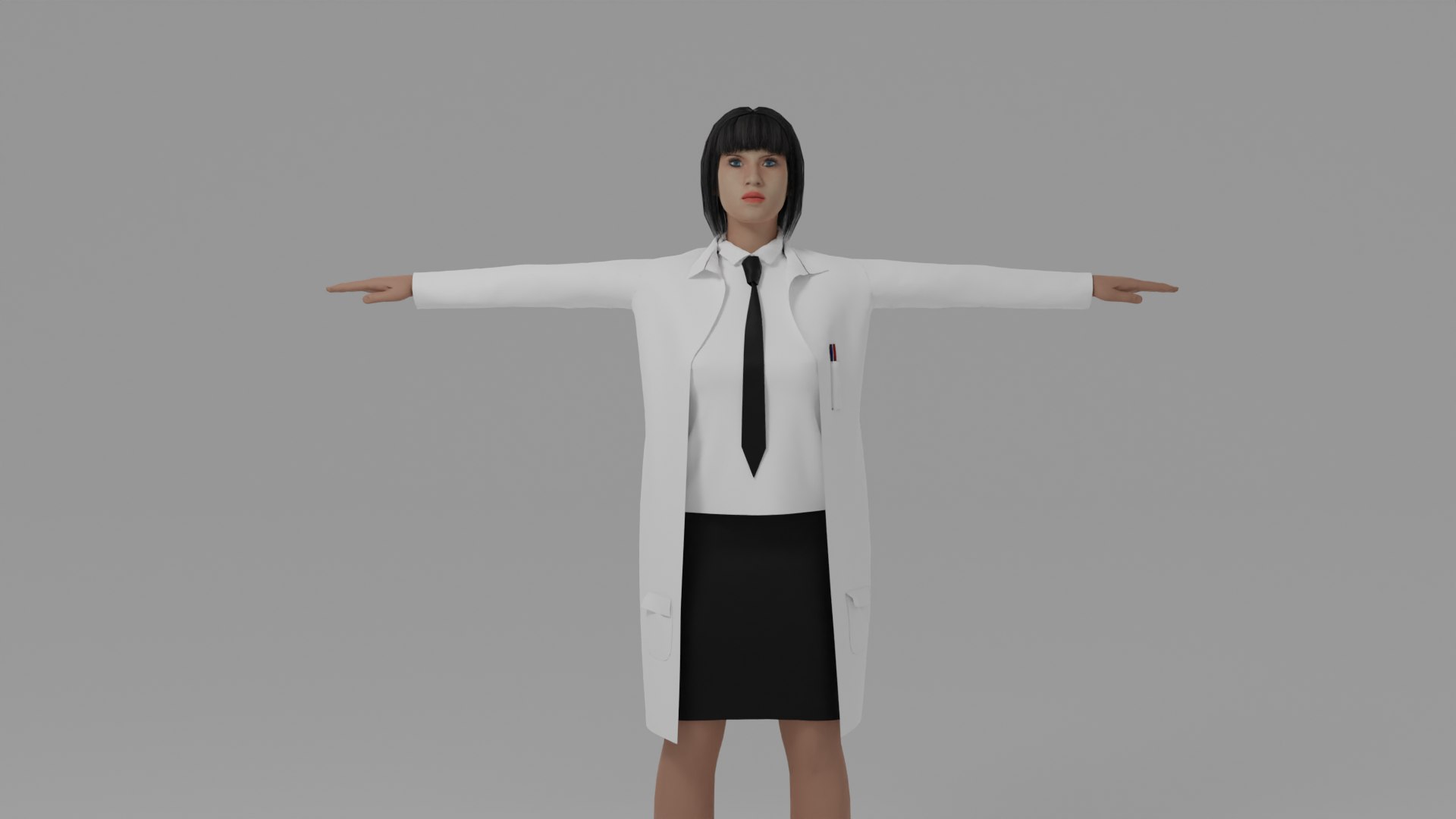 3D Scientist Woman - TurboSquid 2041907