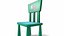 3D Kids Chair Low-poly PBR model