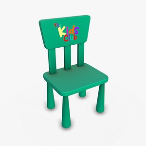 Kids Chair Low-poly PBR