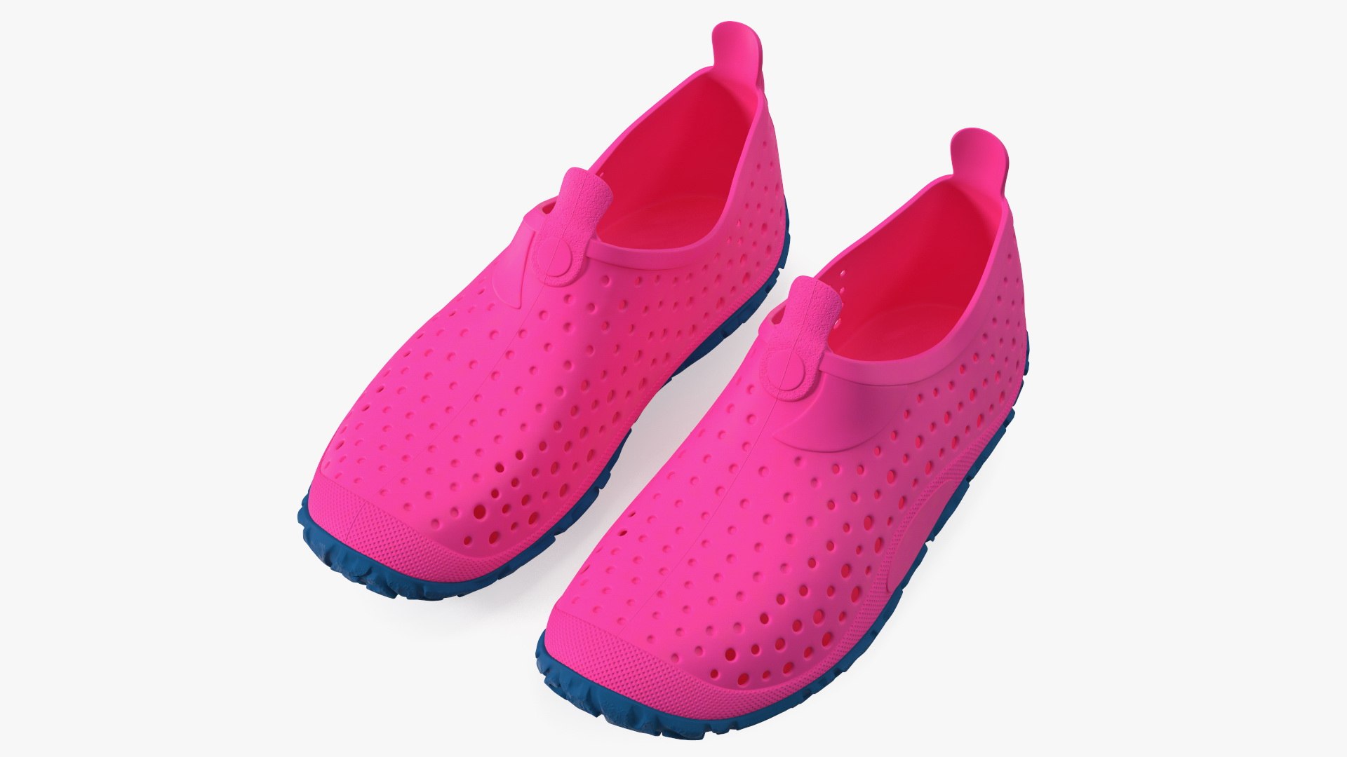 Swimming Pool Shoes Pink 3D model preview