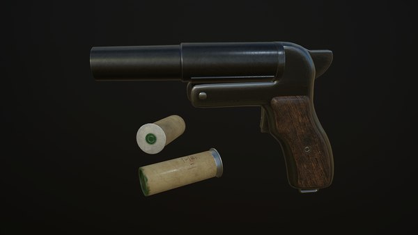 Leuchtpistole 3d Modell Turbosquid 1694427
