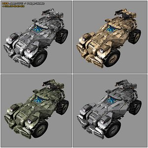 3D scifi apc 4x4 mx4