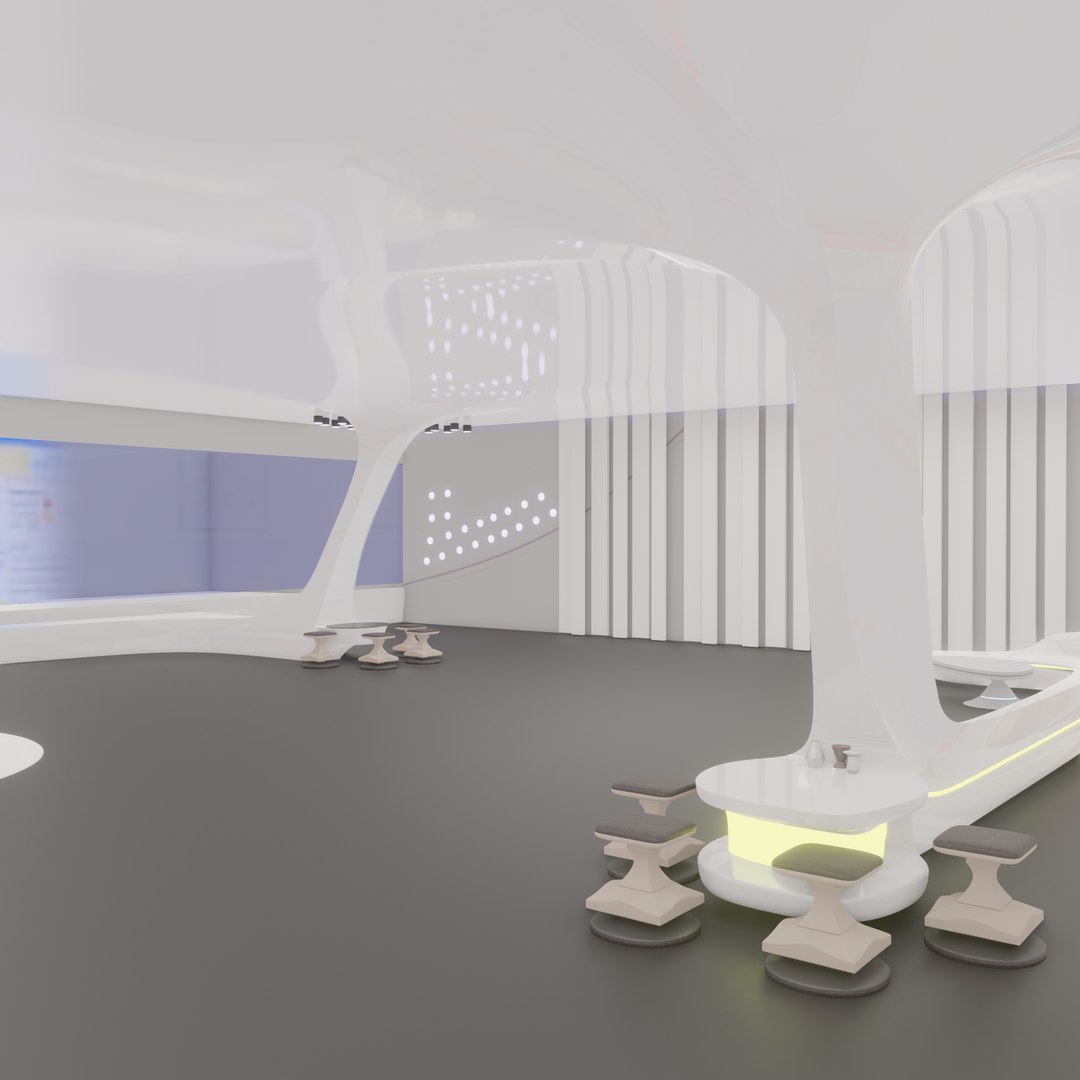 3D Sci-Fi Interior SCENE Futuristic Model - TurboSquid 2195031