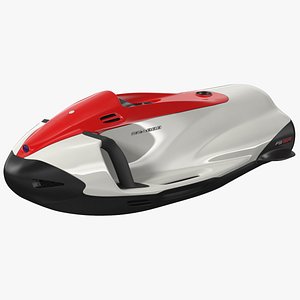 Seabob Electric Jet F5 SR White and Red 3D