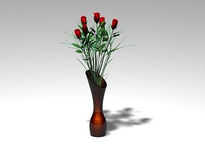 Vase & Rose