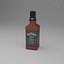 Juego de 4 botellas low poly