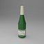 Juego de 4 botellas low poly