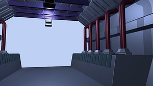 3D sci-fi tunnel